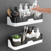 Bathroom Rack Without Punching Wall-mounted Kitchen Bathroom Sink Toilet Wall Cosmetics Storage for Washroom Toilet Kitchen