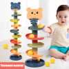 5 Layer Ball Drop Roll Swirling Tower for Baby Toddler Development Educational Toys Stacking Toy For Kids Games 1-3 Years Old