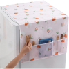 Cute Cartoon Print Dust Covers Washing Machine Covers Refrigerator organizer Fridge Dust Cover With Pocket Home Decor