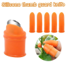 Silicone Vegetable and Fruit Thumb Cutter Finger Cutter 5 in 1 - kitchen accessories