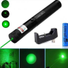 badge Laser Pointer Light Rechargeable Green Adjustable Burn Match Light goes up to the plane