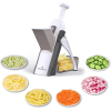 Mando line Food Slicer - Multi Vegetable Chopper & Food Veggie Cutter with Stainless Steel Blades - Onion, Carrot & Potato Slicer for Cooking & Kitchen Meal Prep