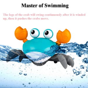 Kid Cartoon Wind Up Clockwork Float Crab Swimming Water Play Game Baby Bath Toy