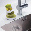 Dishwasher Soap Dispensing Palm Brush With Storage