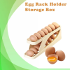 Double-Layer Egg Dispenser Automatic Roll-Down Egg Storage Rack Slide Egg Carton Refrigerator Egg Basket Kitchen Countertop Egg Holder