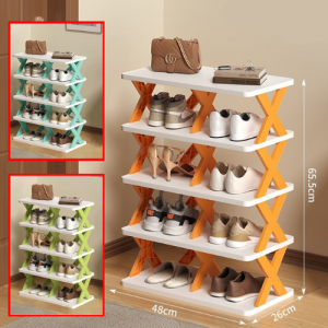 Multifunctional 5 layer Shoe Organizer Rack-Storage and Organization , Space Saving Shoe Organizer, Stackable Shoe Rack