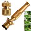 Copper High Pressure Sprinkler Sprayer Hose Pipe Nozzle Spraying Head Garden Irrigation Fitting-Watering Systems & Garden Hoses