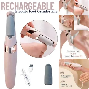 Electronic Tool File and Healing Tissue Remover Electric Foot Grinder Pink- Foot Relief Accessories & Tools