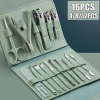 16pcs Stainless Steel Nail Cutter Tool Set