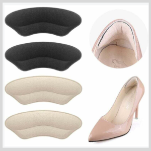 2 Piece Soft Foam Insoles High Heel Shoes Pad Inserts Heel Feet Stick Cushion Foot Pad Insoles Relieve Pain Heel Grips Liner
